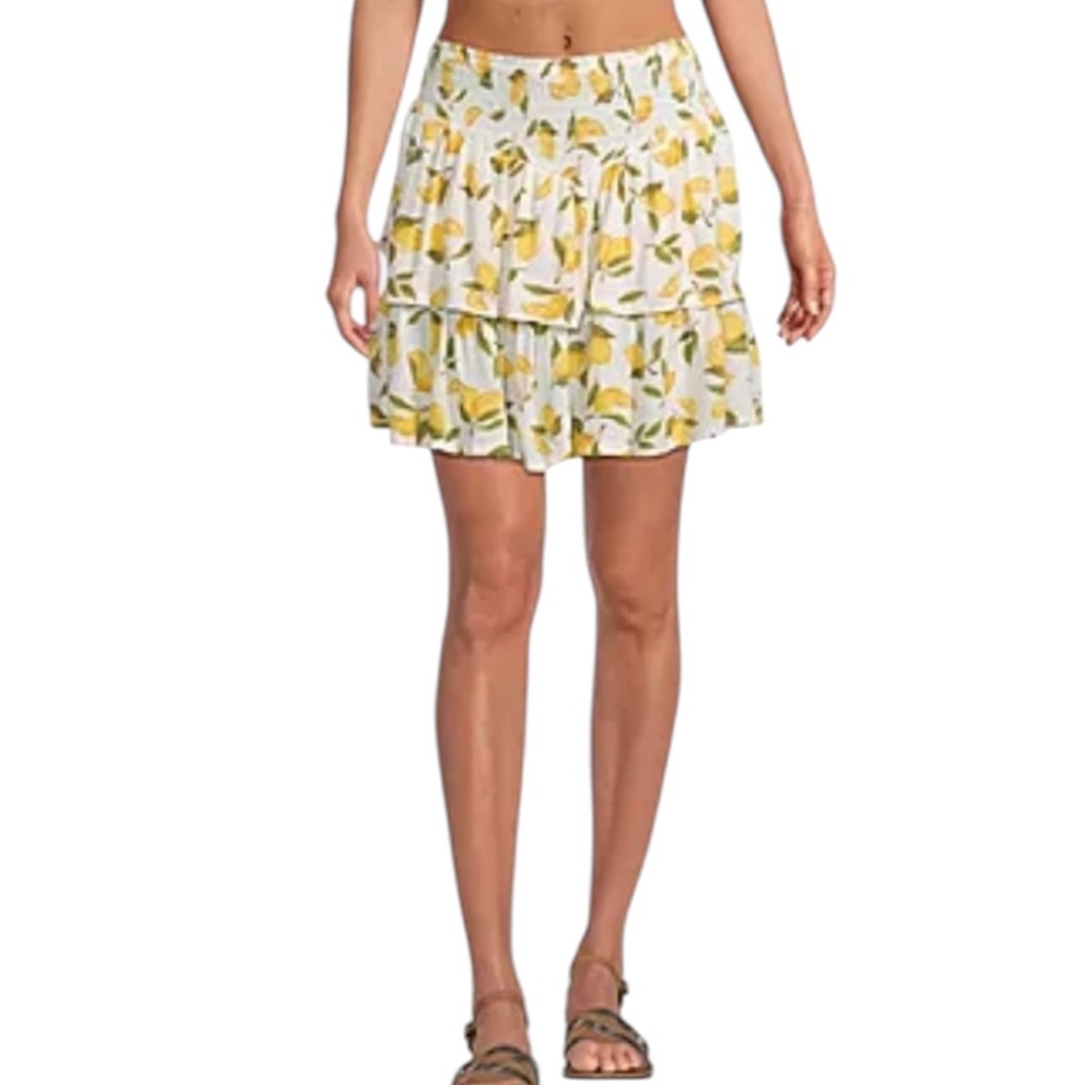 Arizona jeans, lemon tiered mini skirt L